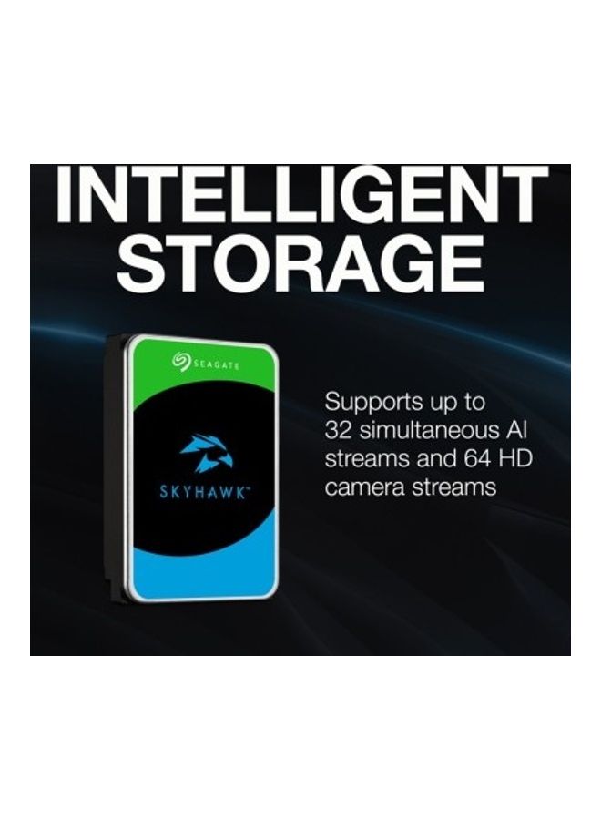 Seagate - Skyhawk AI With 3.5 inch SATA 6 Gb/s 256 MB Cache for DVR NVR Security Camera System With Surveillance Systems Internal Hard Disk Drive 10 TB - Image 1
