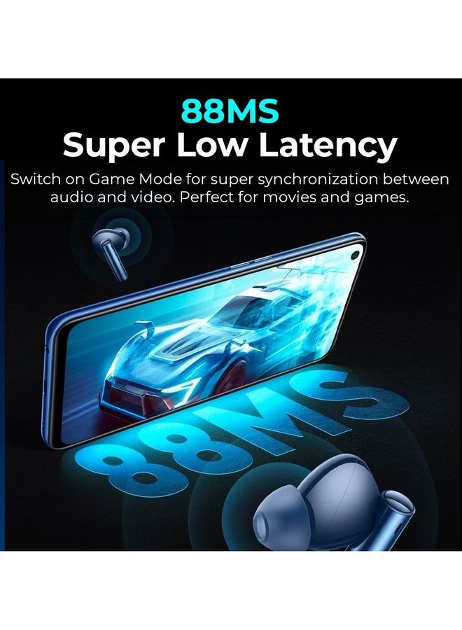 realme - Buds Air 3 Wireless Earbuds, Active Noise Cancellation, 10mm Dynamic Bass Boost Driver, Up to 30 Hours Playtime, IPX5 Water Resistance White - Image 1