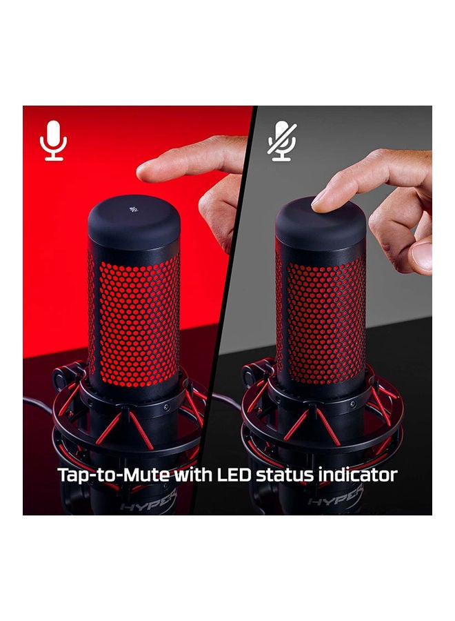 HYPERX - HyperX QuadCast Black/Red Microphone - Image 1