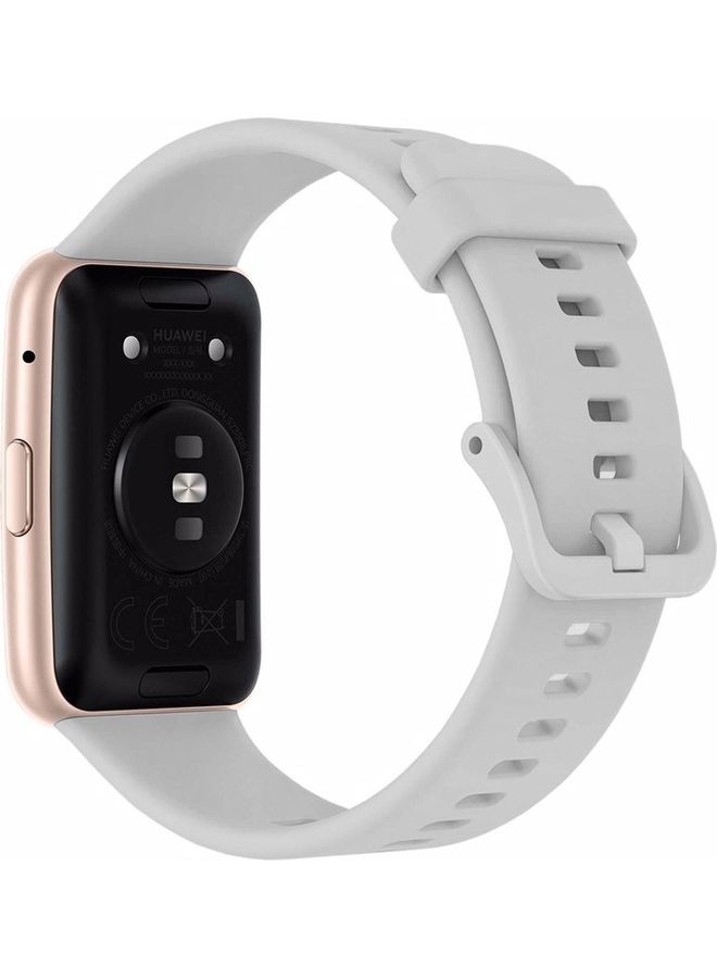 MARGOUN Watch Fit 1 Replacement Band Silicone Smartwatch Strap(Only Compatible With Watch Fit 1) Maroon/Grey/White - Image 3