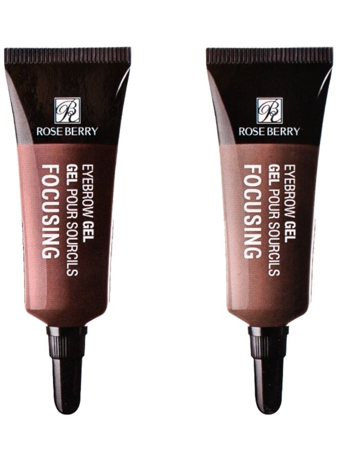 ROSE BERRY Pack Of 2 Eyebrow Gel Focusing Waterproof Long Lasting Brown And Black  - Image 2