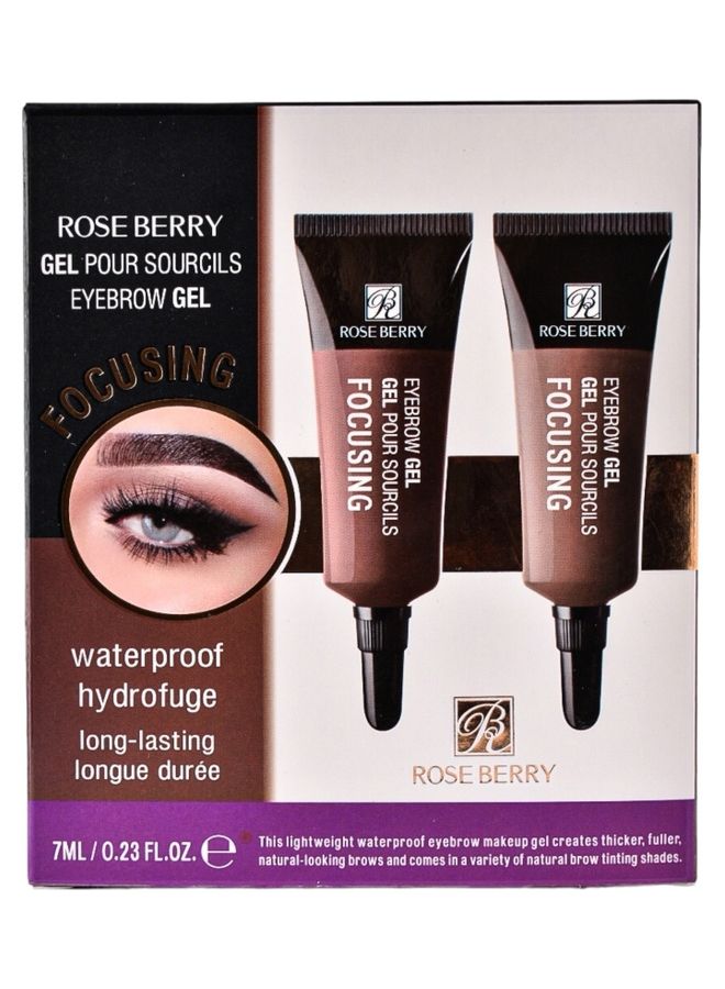 ROSE BERRY Pack Of 2 Eyebrow Gel Focusing Waterproof Long Lasting Brown And Black  - Image 3