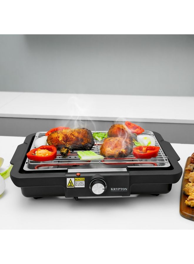 KRYPTON - Electric Smokeless BBQ Grill 2000 W KNBG6386 black - Image 1