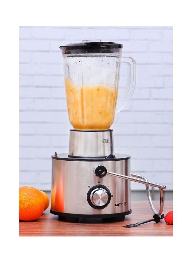 KRYPTON - 4 In 1 Blender And Juice Extractor 1.5 L 800 W KNB6346 Black/Silver - Image 1