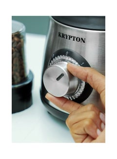 كريبتون خلاط 2 في 1 من الستانلس ستيل 600 W KNB6389 لون فضي  - Image 3