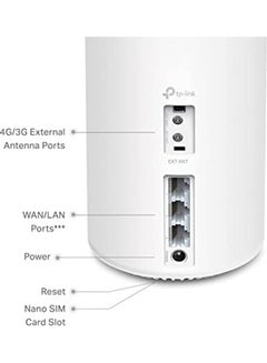 TP-LINK Deco X20-4G AX1800 Whole Home Mesh Wi-Fi 6 Router Gateway System, Dual-Band with 4G+Cat 6 Up to 300Mbps, Connect up to 150 devices, 1.5 GHz Quad-Core CPU, HomeShield Security, Works with Alex white  - Image 3