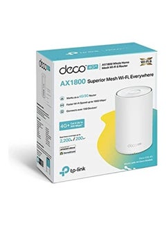 TP-LINK Deco X20-4G AX1800 Whole Home Mesh Wi-Fi 6 Router Gateway System, Dual-Band with 4G+Cat 6 Up to 300Mbps, Connect up to 150 devices, 1.5 GHz Quad-Core CPU, HomeShield Security, Works with Alex white  - Image 5