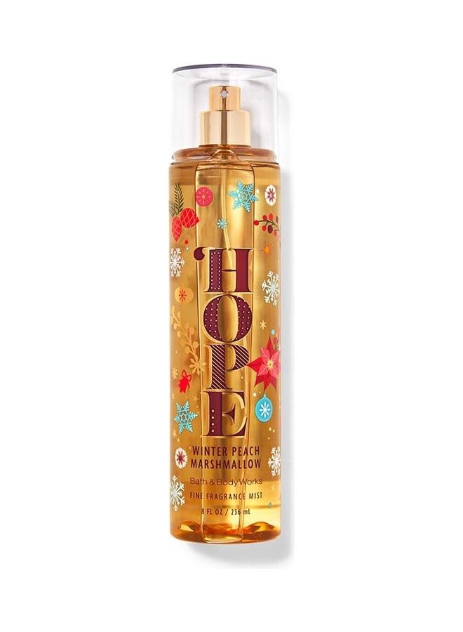 Bath & Body Works - Winter Peach Marshmallow Fine Fragrance Mist 236ml - Image 1