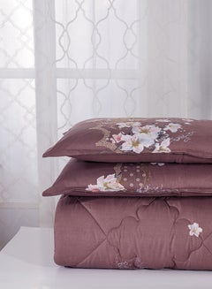 Sleep night 4-Piece Floral Printed Comforter Set Single Size Polyester Multicolour 160x210cm  - Image 2