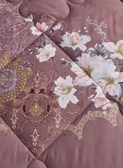 Sleep night 4-Piece Floral Printed Comforter Set Single Size Polyester Multicolour 160x210cm  - Image 3