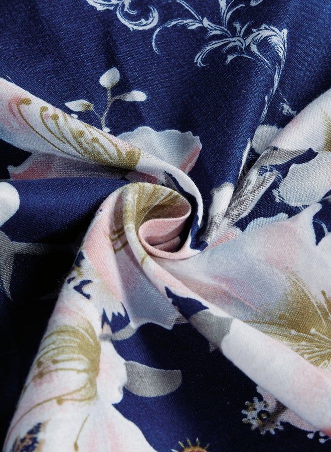 Sleep night 4-Piece Floral Printed Comforter Set Single Size Polyester Multicolour 160x210cm  - Image 4