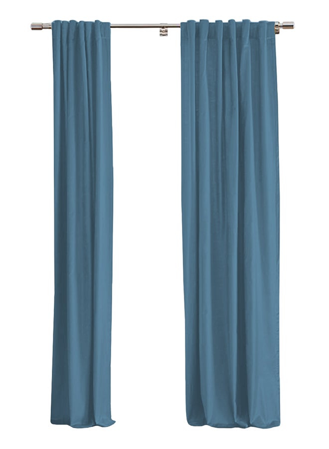 In-House Linen uot Curtain for Livingroom Dark Grey 260x140cm - Image 1
