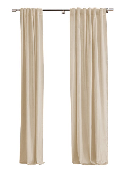 Linen uot Curtain for Livingroom Dark Blue 300x140cm