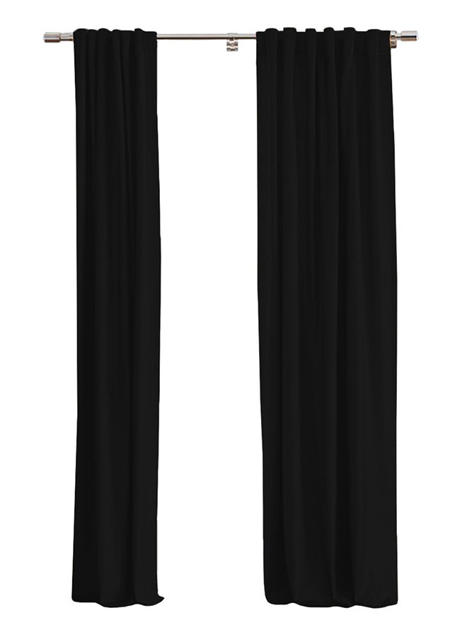 In-House Linen uot Curtain for Livingroom Dark Brown 290x140cm - Image 1