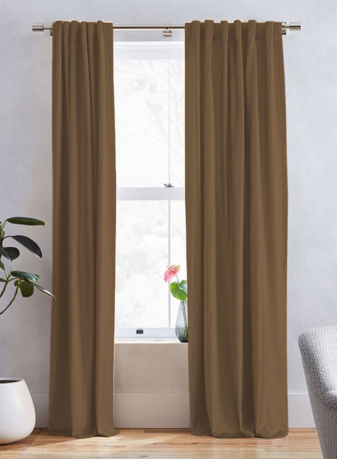 In-House Linen Window Curtain for Bedroom Black 120x140cm - Image 2