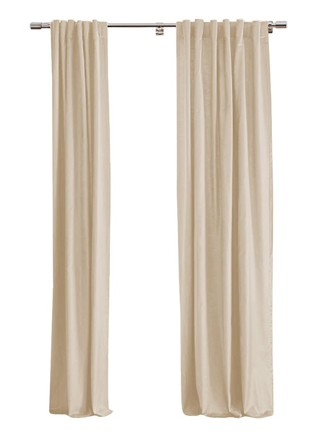 In-House Linen uot Curtain for Livingroom Dark Green 270x140cm  - Image 1
