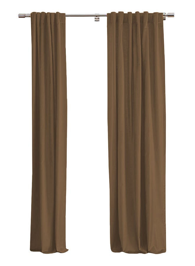 In-House Linen uot Curtain for Livingroom Burgundy 300x140cm - Image 1