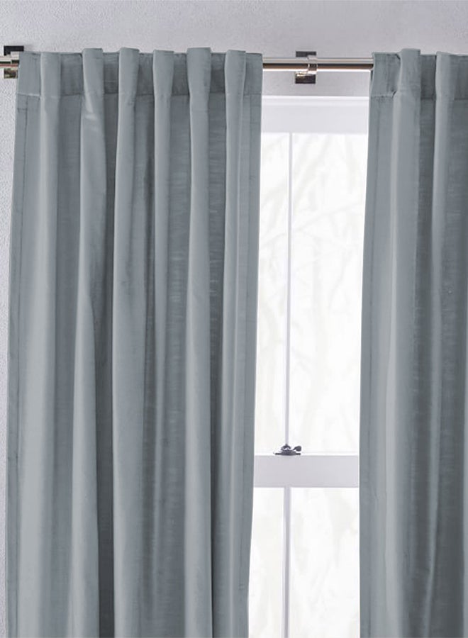 In-House Linen uot Curtain for Livingroom Burgundy 300x140cm - Image 3