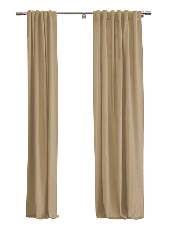 إن - هاوس ستاره تعتيم لغرفة المعيشة من الكتان بيج 290x140سم - Image 1