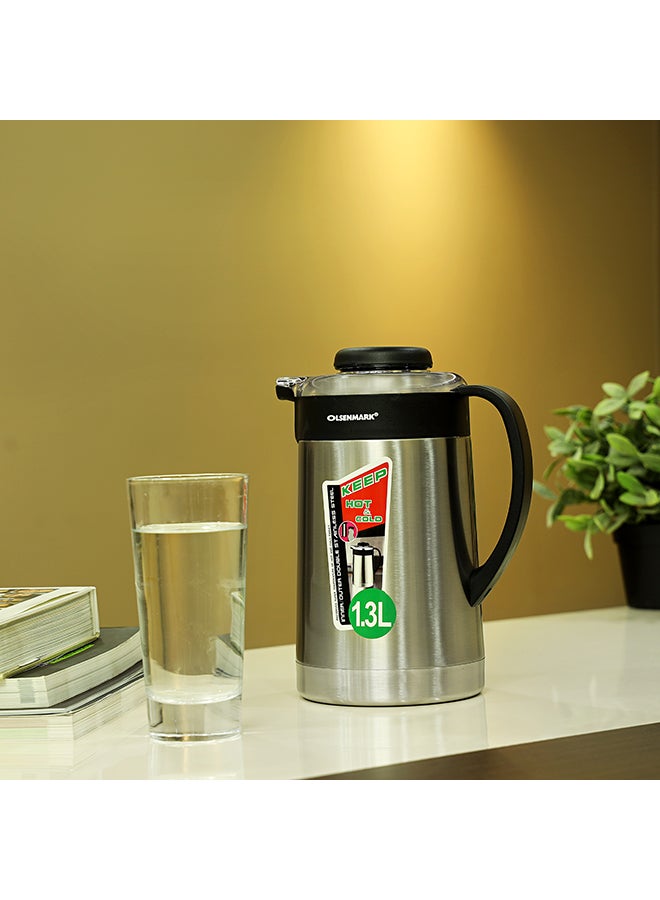 Olsenmark Ultramax Stainless Steel Thermos Silver/Black - Image 5