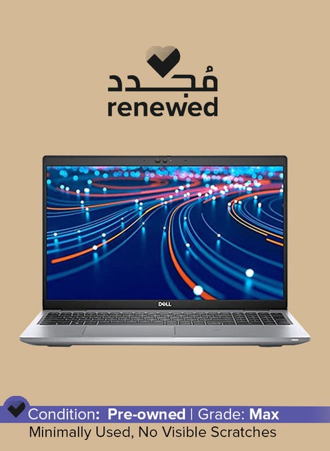 Renewed - Latitude 5300 Laptop With 13.3-Inch Display ,Intel Core i5-8th Gen/Ram 8GB /SSD 256GB/620MB Intel UHD Graphics/Windows 10 Black