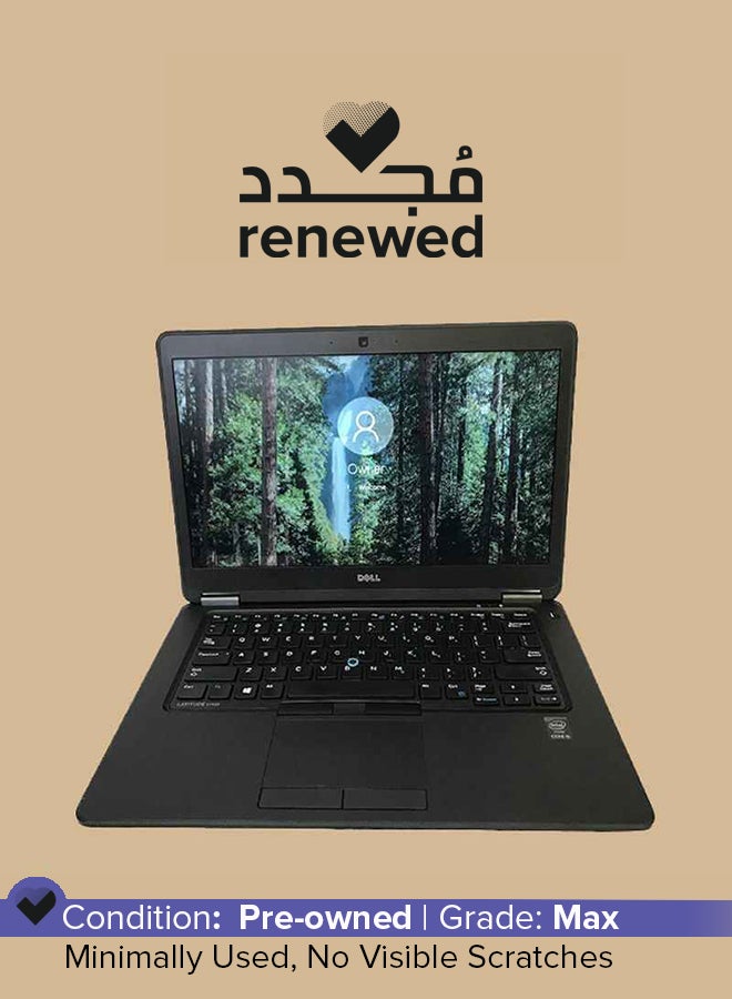 Renewed - Latitude E7450 Laptop With 14-Inch Display,Intel Core i7 Processor/5th Gen/8GB RAM/256GB SSD/Intel HD Graphics 5500 English Black