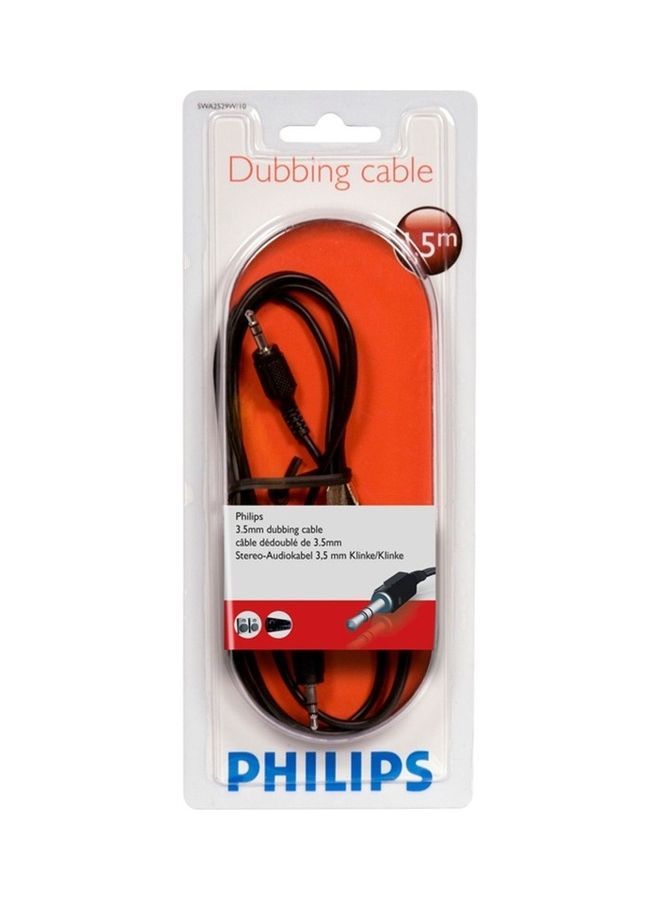 Philips Stereo Dubbing Cable 1.5 Meter Black - Image 2