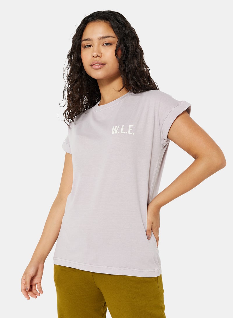 Sivvi x D'Atelier - Eco-Friendly Logo Loungewear T-Shirt Lilac - Image 1