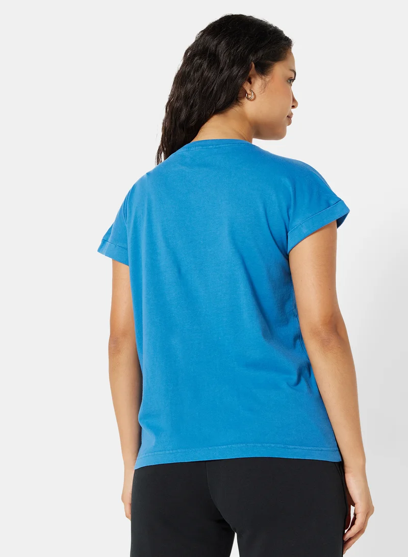 سيفي x دي‘اتيلير Eco-Friendly Logo Loungewear T-Shirt