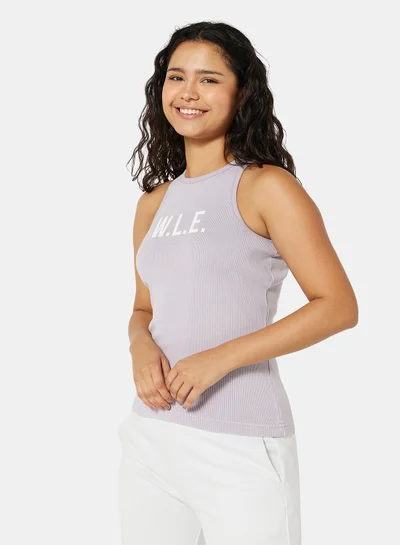 Sivvi x D'Atelier Eco-Friendly Ribbed Loungewear Tank Top Lilac
