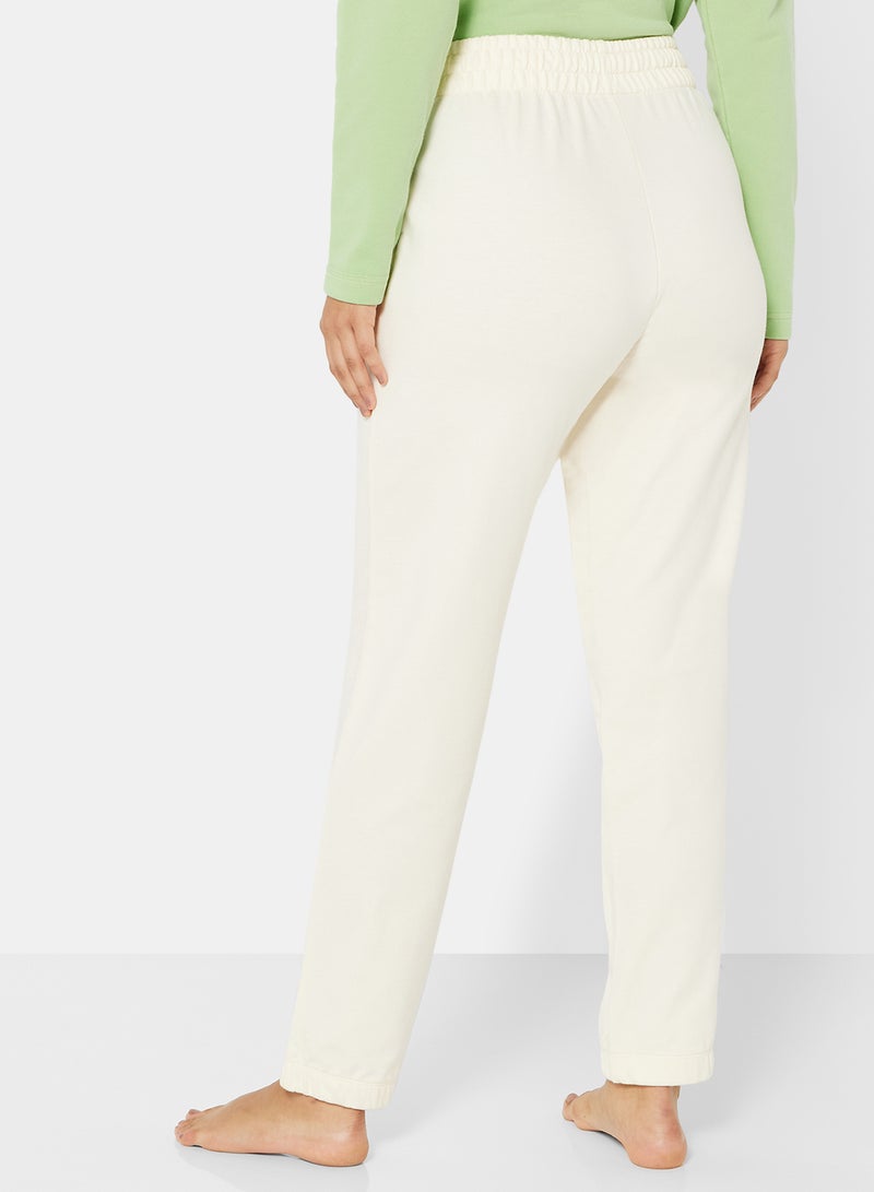 Sivvi x D'Atelier - Eco-Friendly Logo Loungewear Sweatpants Off White - Image 1