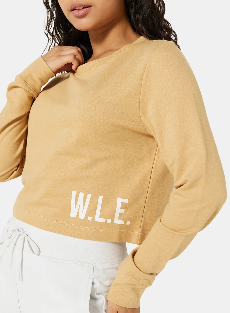 سيفي x دي‘اتيلير Eco-Friendly Long Sleeve Loungewear T-Shirt Pale Yellow