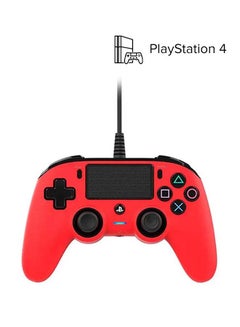 nacon Wired Compact Controller For PlayStation 4 Red  - Image 2
