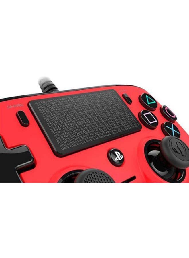 nacon - Wired Compact Controller For PlayStation 4 Red - Image 1