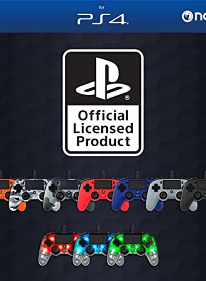 nacon - Wired Compact Controller For PlayStation 4 Red - Image 1