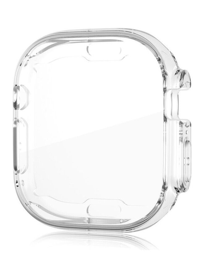 MARGOUN Soft Flexible TPU Full Screen Coverage Protective Transparent Bumper Case Clear Cover For Apple Watch Ultra 49mm Clear - Image 4