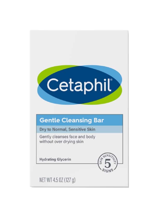 Cetaphil Gentle Cleansing Bar Dry to Normal Sensitive Skin  Pack Of 6 127grams  - Image 1