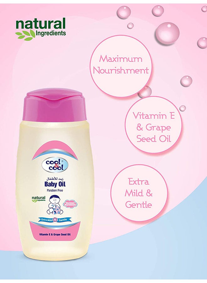 Cool & Cool Cool Cool Baby Oil 250ml Pack Of 4  - Image 2