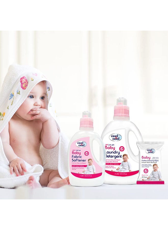 Cool & Cool Baby Clothes Cleansing Wipes 12's - Image 5