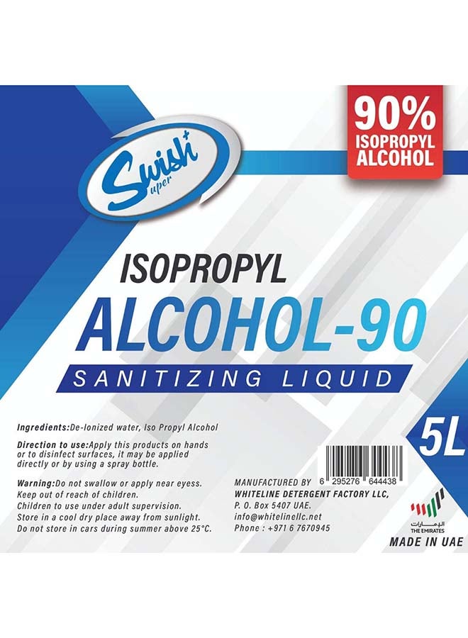 SWISH - Isopropyl Alcohol-90 Sanitizing Liquid 5Liters - Image 1