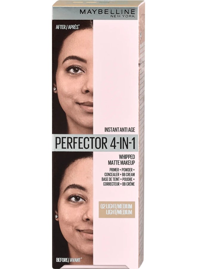 MAYBELLINE NEW YORK - Instant Anti Age Perfector 4-In-1 Whipped Matte Makeup - 02 Light Medium - Image 1
