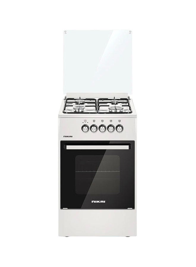 نيكاي - موقد غاز بأربع شعلات، مقاس 50x50 سم، مع ضمان لسنة واحدة U2110N5 / U2110N10 أبيض - Image 1