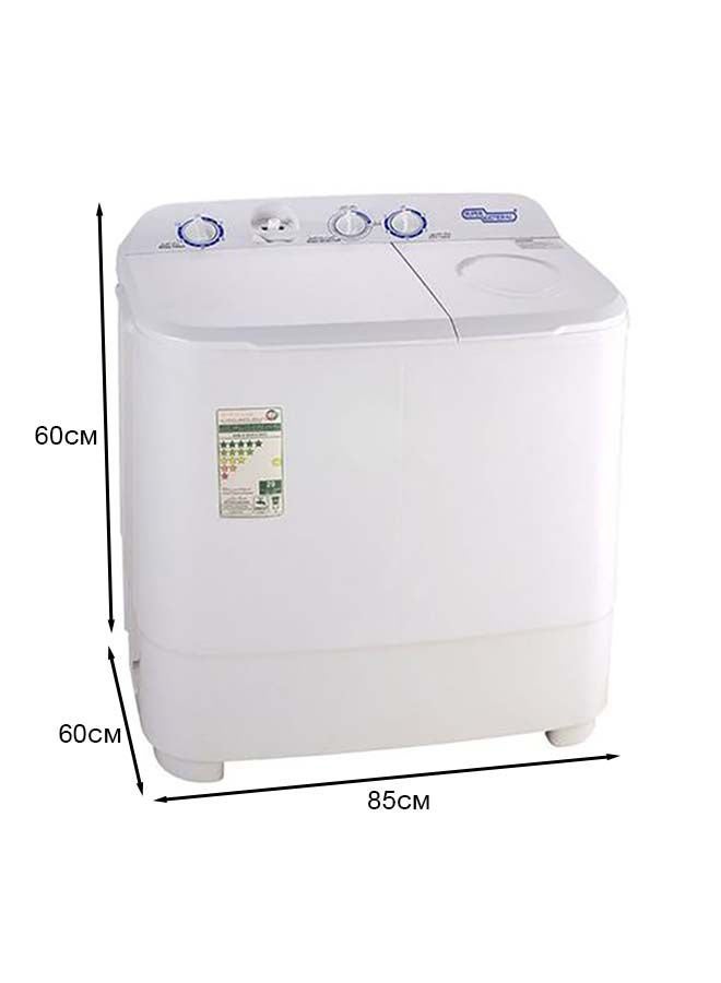 سوبر جنرال غسالة ملابس قائمة نصف أوتوماتيكية SGW 610X أبيض - Image 1