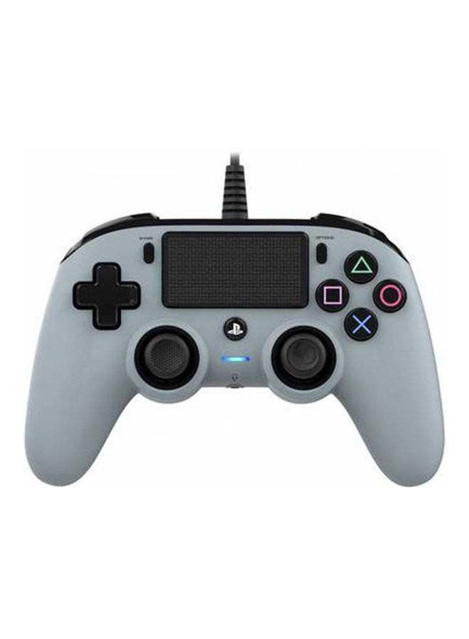 nacon Wired Compact Controller for PlayStation 4 - Grey - Image 1