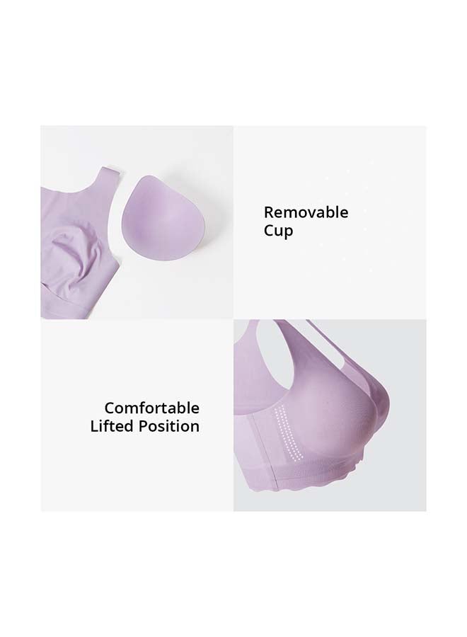 Sunveno - Maternity Cross-Fit Nursing And Sleep Bra (XXL) - Purple - Image 1