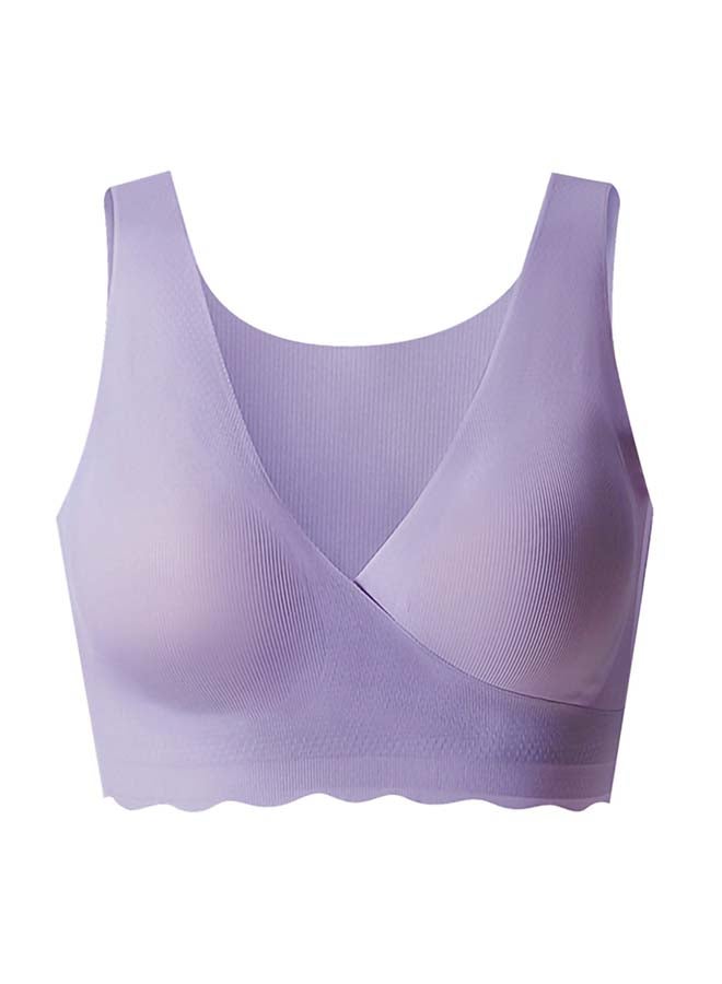 Sunveno Maternity Cross-Fit Nursing And Sleep Bra (XXL) - Purple  - Image 2