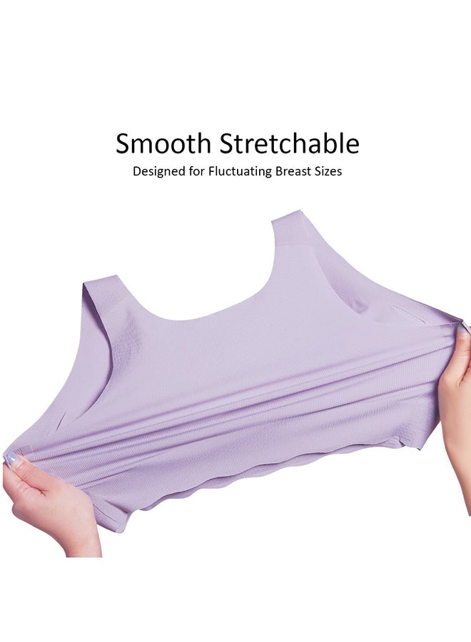 Sunveno - Maternity Cross-Fit Nursing And Sleep Bra (XXL) - Purple - Image 1