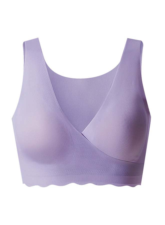 Sunveno Maternity Cross-Fit Nursing And Sleep Bra (XXXL) - Purple  - Image 1