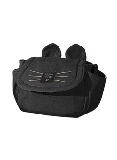 Sunveno Comfortable And Durable Meow Stroller Diaper Bag - Black  - Image 1