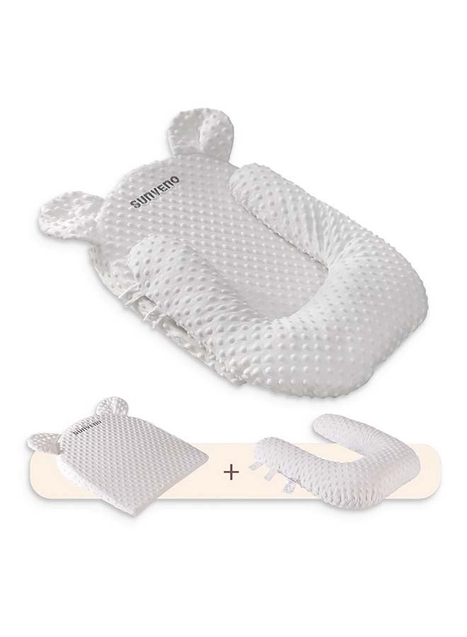 Sunveno Portable Baby Anti-spill Milk U Shape Pillow With 10° Slope Pad  - Image 2